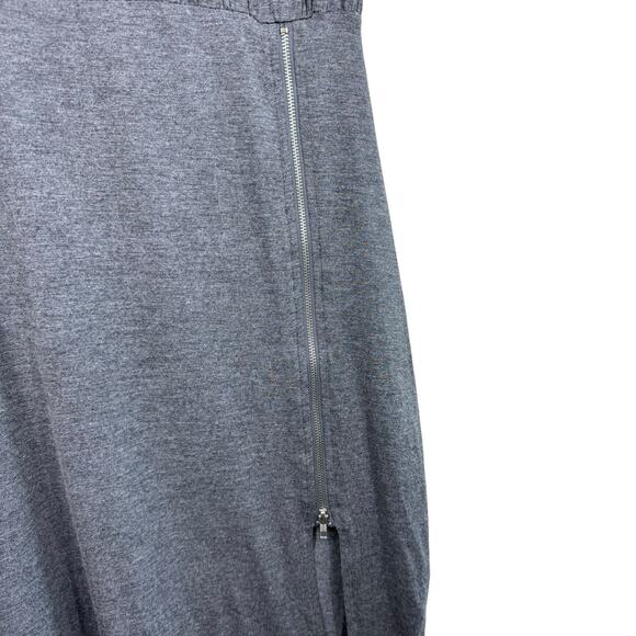 Just Fab Gray 3/4 Sleeve Boat Neck Lightweight Jersey Knit Stretchy Dress Size M - Picture 3 of 7